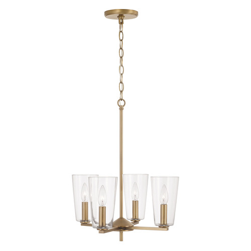 HomePlace by Capital Lighting Portman Chandelier in Brass by HomePlace by Capital Lighting 348641AD-538