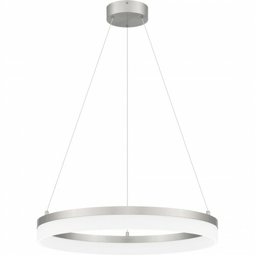 Quoizel Lighting Cohen 23.50-Inch LED Pendant in Brushed Nickel by Quoizel Lighting PCOH2824BN