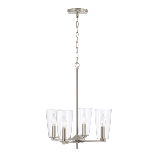 HomePlace by Capital Lighting Portman Chandelier in Nickel by HomePlace by Capital Lighting 348641BN-538
