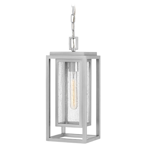 Hinkley Republic Satin Nickel Outdoor Hanging Light by Hinkley Lighting 1002SI