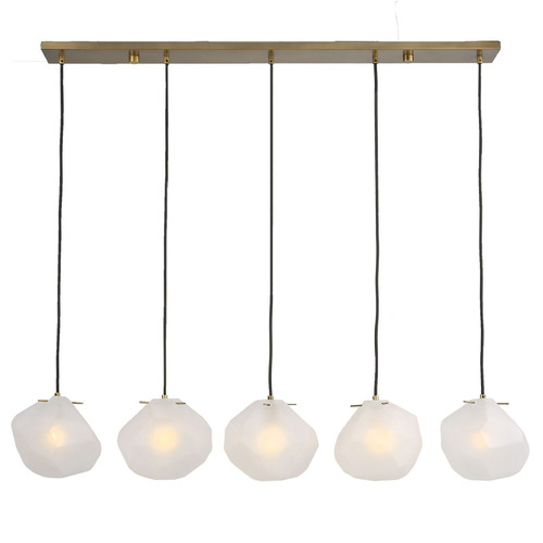 Uttermost Lighting Geodesic Matte Antique Brass Multi-Light Pendant by Uttermost Lighting 21577