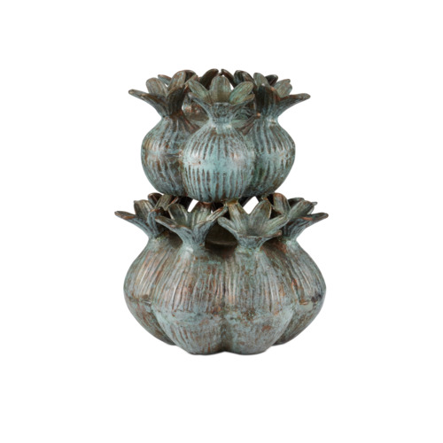 Currey and Company Lighting Amsterdam Tulip Vase in Verdigris by Currey & Company 1200-0940