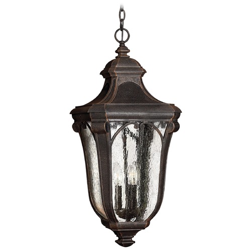 Hinkley Seeded Glass Outdoor Hanging Light Bronze by Hinkley Lighting 1312MO