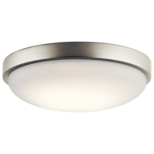 Kichler Lighting Ceiling Space 11.50-Inch Brushed Nickel LED Flush Mount by Kichler Lighting 10763NILED
