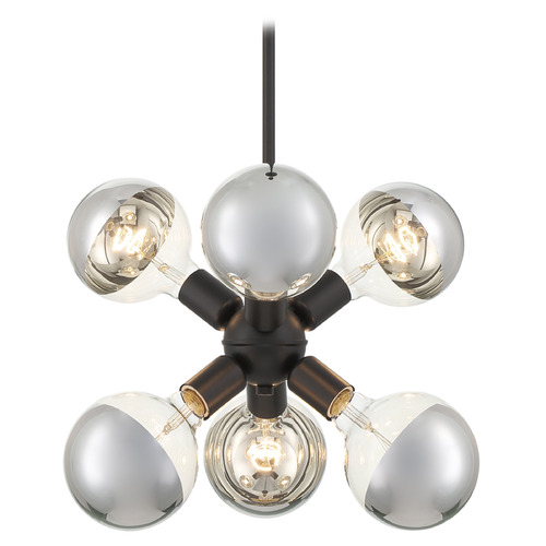 Designers Fountain Lighting Designers Fountain Gambit Matte Black Mini-Pendant Light D293M-7P-MB