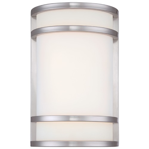 Minka Lavery Minka Lighting Bay View Brushed Stainless Steel LED Outdoor Wall Light 9802-144-L