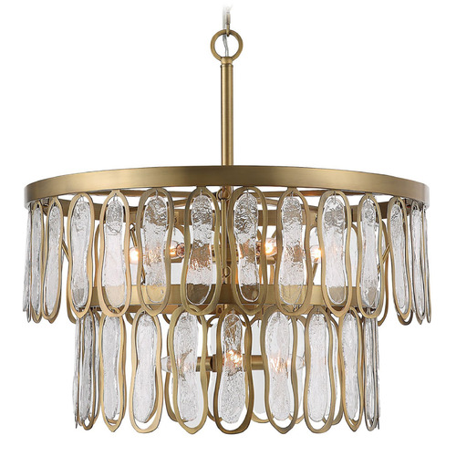 Uttermost Lighting Aurelie Antique Brass Pendant Light by Uttermost Lighting 21586