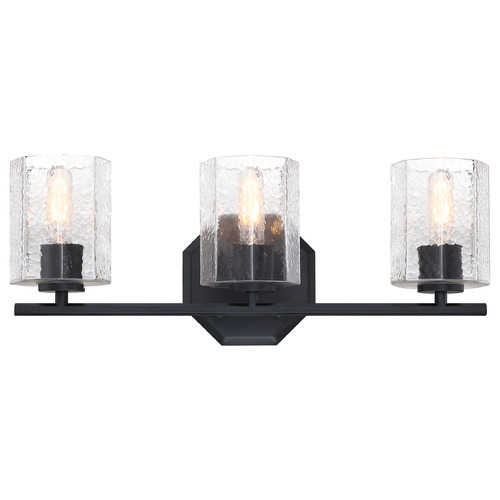 Designers Fountain Lighting Designers Fountain Haven Matte Black Bathroom Light D309M-3B-MB