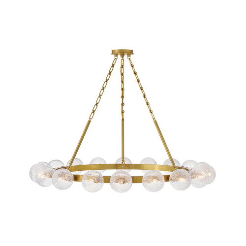 Fredrick Ramond Coco 44-Inch Chandelier in Lacquered Brass by Fredrick Ramond FR30525LCB