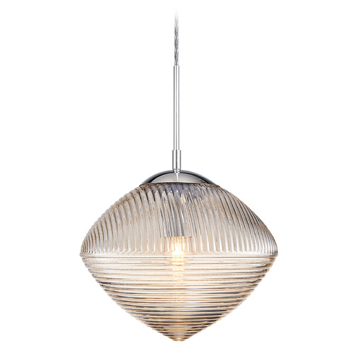 Matteo Lighting Matteo Lighting Maruna Chrome Pendant Light with Oblong Shade C31003CHCN