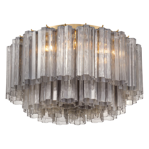 Crystorama Lighting Crystorama Lighting Addis Aged Brass Flushmount Light ADD-321-AG-SM