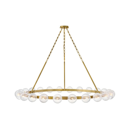 Fredrick Ramond Coco 60-Inch Chandelier in Lacquered Brass by Fredrick Ramond FR30526LCB
