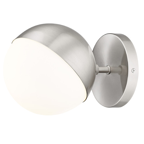 Z-Lite Z-Lite Realm Sphere Brushed Nickel Sconce 7517-1S-BN