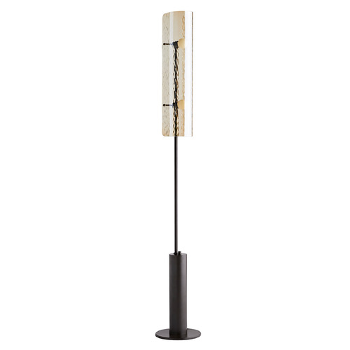 Arteriors Home Lighting Bend 63-Inch Lamp in Blackened Steel & Amber Luster by Arteriors Home DA79002