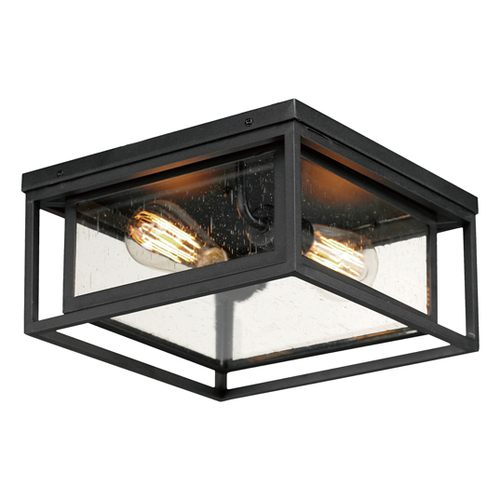 Maxim Lighting Cabana VX 2-Light Outdoor Flush Mount in Black by Maxim Lighting 40661CDBK