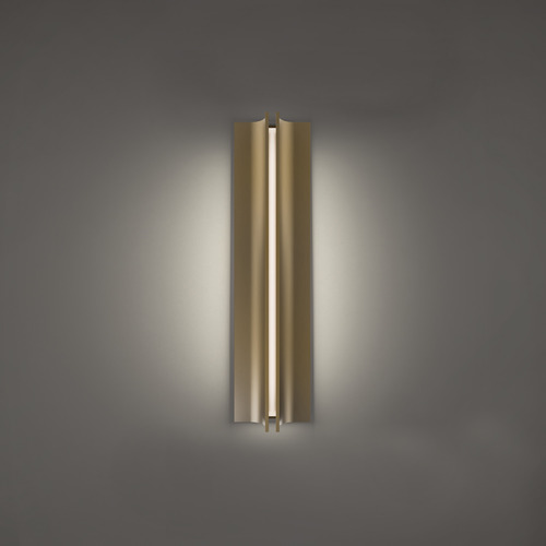 Modern Forms by WAC Lighting Modern Forms Strait Aged Brass LED Sconce WS-82522-30-AB