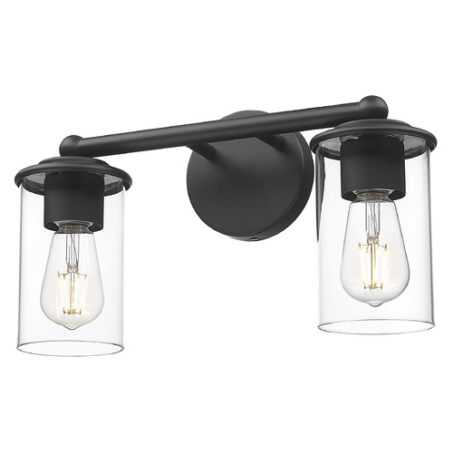 Z-Lite Z-Lite Thayer Matte Black Bathroom Light 742-2V-MB