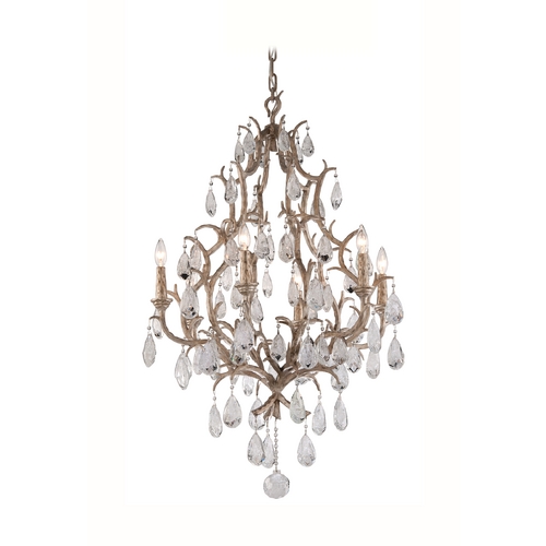 Corbett Lighting Amadeus Chandelier in Stria Gold Leaf by Corbett Lighting 163-06