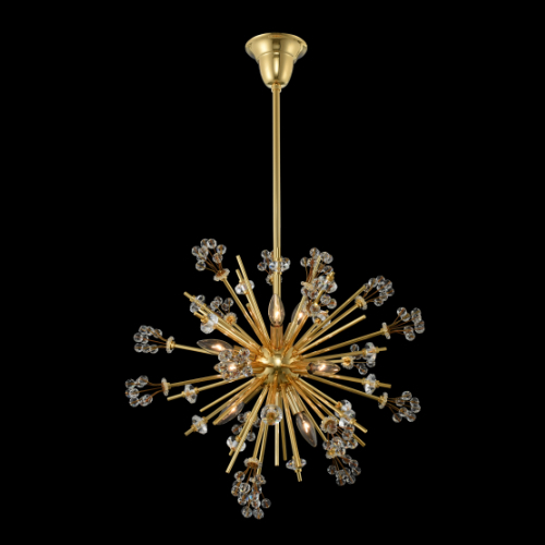 Allegri Lighting Allegri Crystal Constellation 18k Gold Pendant Light 11632-018-FR001