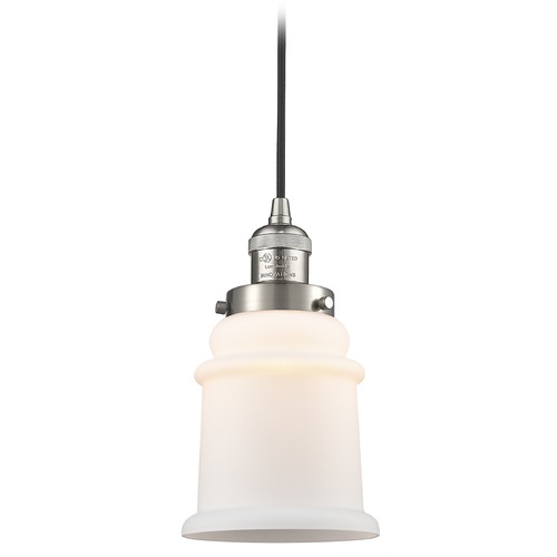 Innovations Lighting Canton Brushed Satin Nickel Mini Pendant by Innovations Lighting 201C-SN-G181