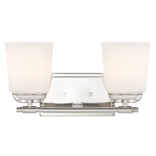 Designers Fountain Lighting Designers Fountain Stella Polished Nickel Bathroom Light D291M-2B-PN