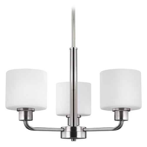 Generation Lighting Canfield Brushed Nickel Chandelier by Generation Lighting 3128803-962