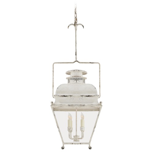 Visual Comfort Signature Collection E.F. Chapman Holborn Small Lantern in Old White by Visual Comfort Signature CHC2215OW