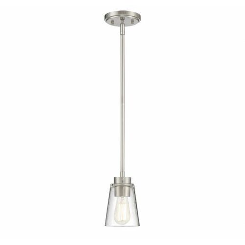 Savoy House Calhoun Mini Pendant in Satin Nickel by Savoy House 7-1026-1-SN