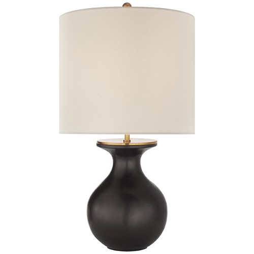 Visual Comfort Signature Collection Kate Spade New York Albie Lamp in Metallic Black by Visual Comfort Signature KS3616MTBL