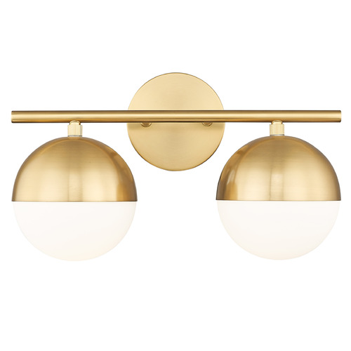 Z-Lite Z-Lite Realm Sphere Modern Gold Bathroom Light 7517-2V-MGLD