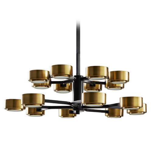 Arteriors Home Lighting Jalen Two-Tier Chandelier in Bronze & Brass by Arteriors Home 89438