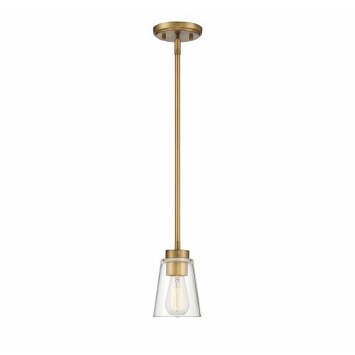 Savoy House Calhoun Mini Pendant in Warm Brass by Savoy House 7-1026-1-322