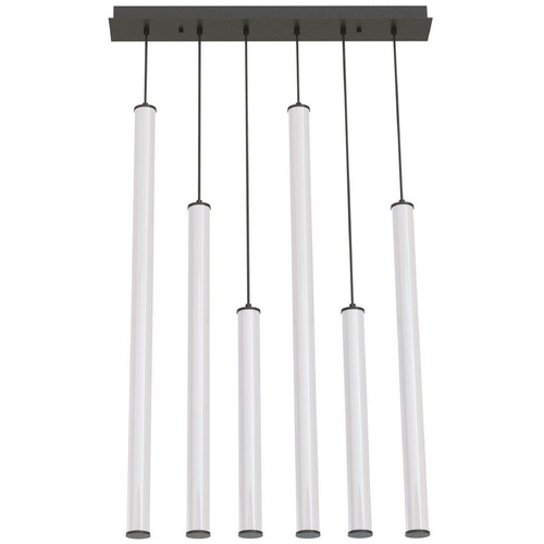 AFX Lighting Afx Lighting Caden Black LED Multi-Light Pendant with Cylindrical Shade CADP99L30UDBKLNR6