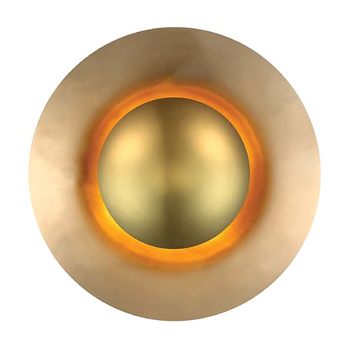 Modern Forms by WAC Lighting Blaze 12-Inch Gold Leaf LED Sconce by Modern Forms WS-30612-GL