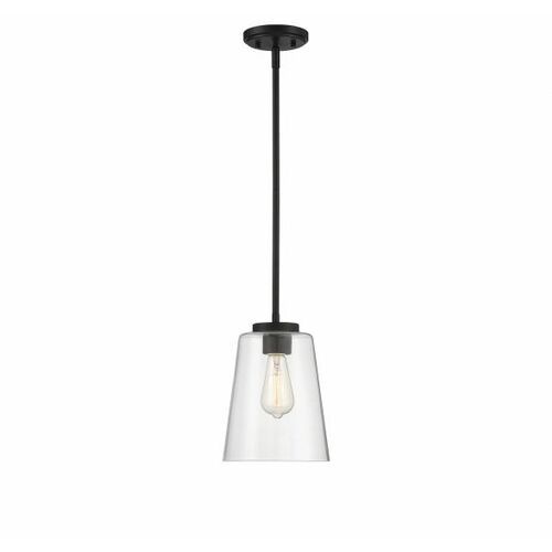 Savoy House Calhoun Mini Pendant in Matte Black by Savoy House 7-1027-1-89