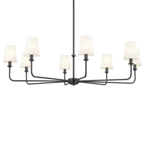 Kichler Lighting Pallas 8-Light Chandelier in Black by Kichler Lighting 52517BK