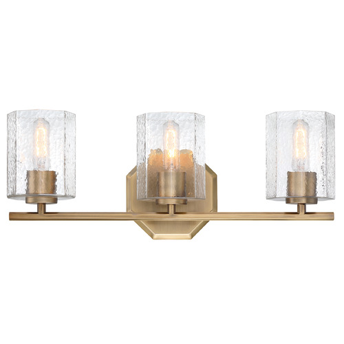 Designers Fountain Lighting Designers Fountain Haven Old Satin Brass Bathroom Light D309M-3B-OSB