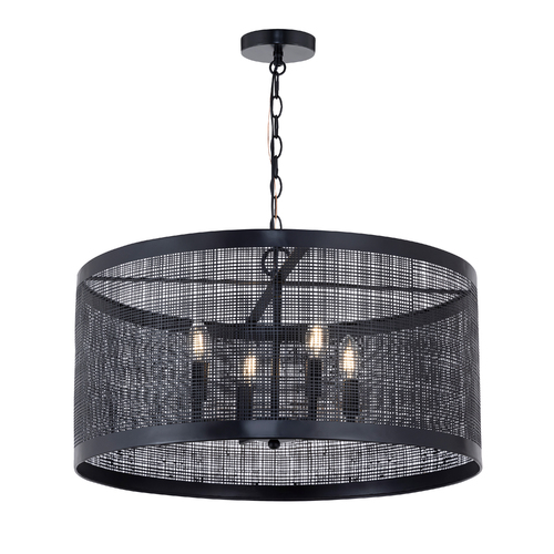 Maxim Lighting Hatcher 24-Inch 4-Light Pendant in Black by Maxim Lighting 31224BK