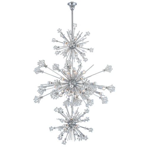 Allegri Lighting Allegri Crystal Constellation Chrome Pendant Light 11639-010-FR001
