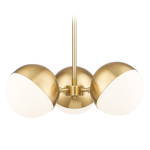 Z-Lite Z-Lite Realm Sphere Modern Gold Mini-Chandelier 7517-3MGLD
