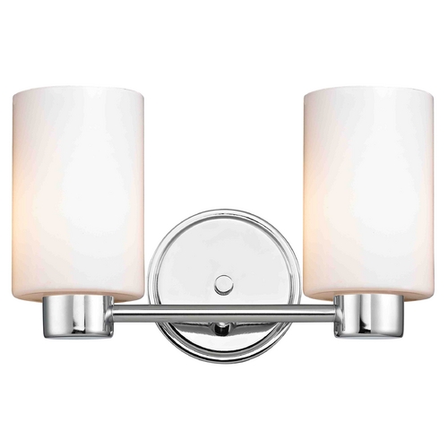 Design Classics Lighting Aon Fuse Chrome Bathroom Light 1802-26 GL1028C