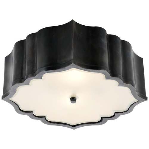 Visual Comfort Signature Collection Alexa Hampton Balthazar Flush Mount in Gun Metal by Visual Comfort Signature AH4025GMFG