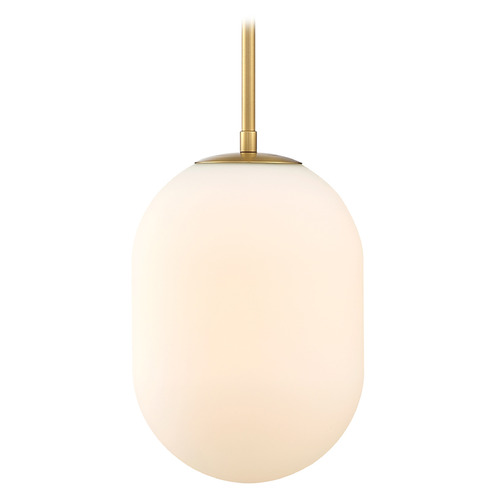 Designers Fountain Lighting Designers Fountain Noor Brushed Gold Mini-Pendant Light with Oblong Shade D324M-8P-BG