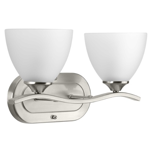 Progress Lighting Laird Brushed Nickel 2-Light Bathroom Light by Progress Lighting P300096-009