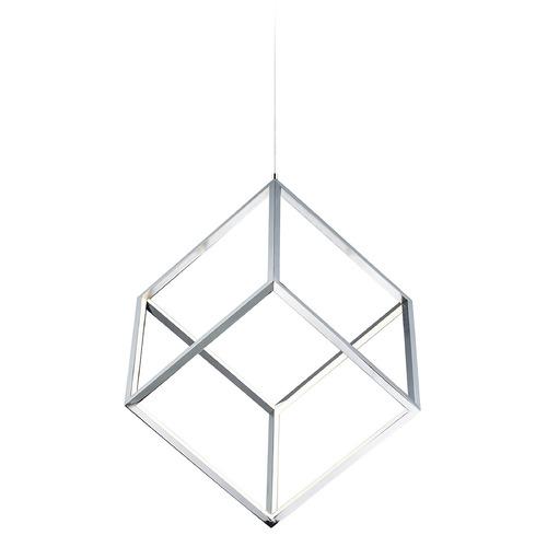 ET2 Lighting 4 Square 20.50-Inch LED Pendant in Polished Chrome by ET2 Lighting E30582-PC