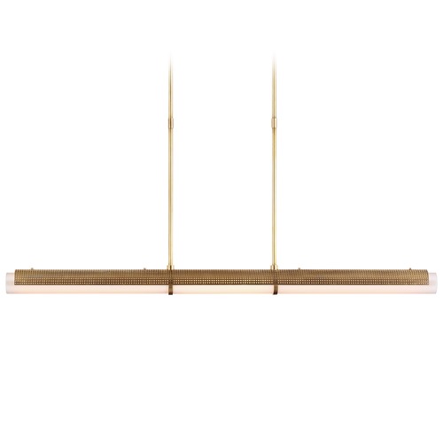 Visual Comfort Signature Collection Kelly Wearstler Precision Linear Chandelier in Brass by Visual Comfort Signature KW5225ABWG