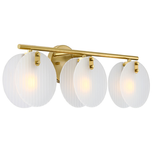 Designers Fountain Lighting Designers Fountain Sky Fall Brushed Gold Bathroom Light D311C-3B-BG