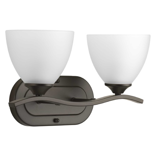 Progress Lighting Laird Antique Bronze 2-Light Bathroom Light by Progress Lighting P300096-020