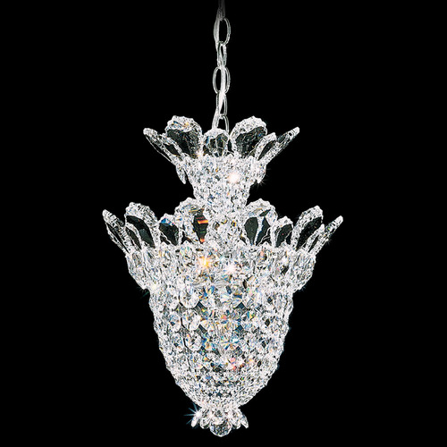 Schonbek Lighting Schonbek Worldwide Lighting Trilliane Polished Stainless Steel Pendant Light with Bowl / Dome Shade 5846R