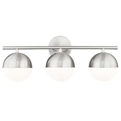 Z-Lite Z-Lite Realm Sphere Brushed Nickel Bathroom Light 7517-3V-BN